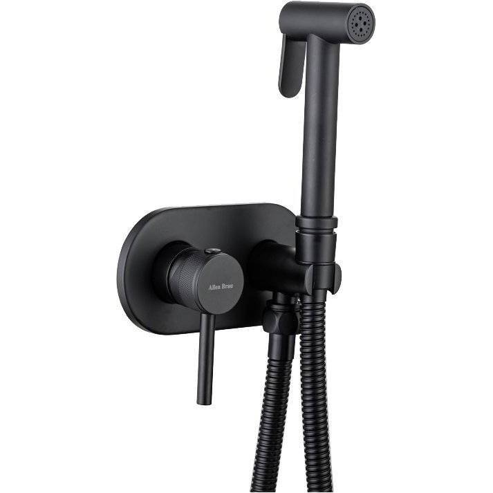 Гигиенический душ Allen Brau Priority 5.31005-31 черный матовый, с внутренней частью