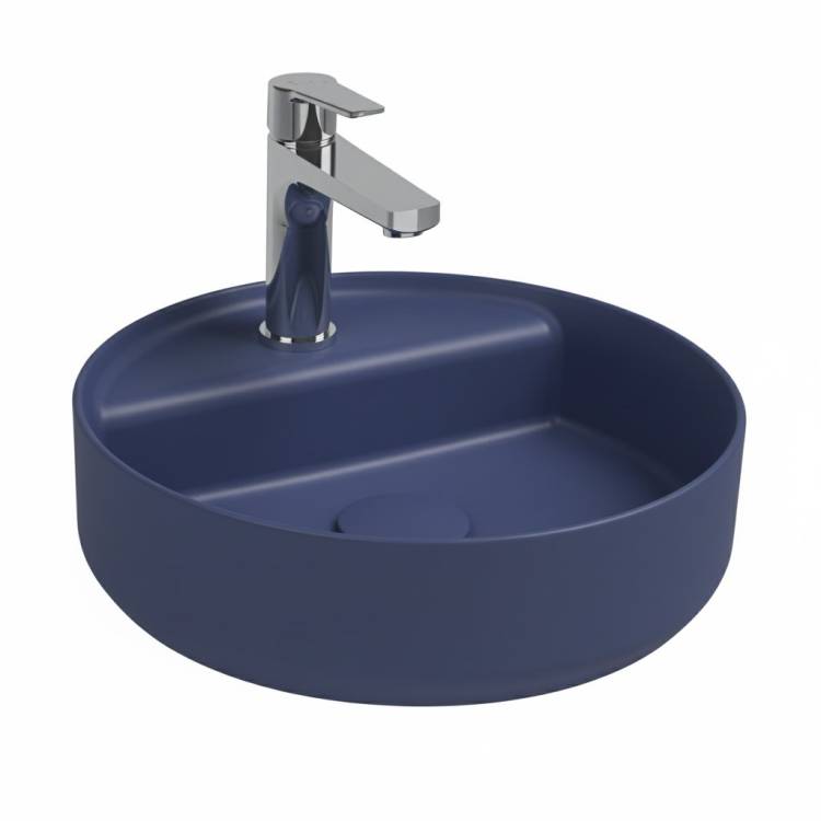 Раковина Isvea Infinity 10NF65042SV-2Z 35 см, синяя матовая