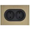 Розетка 2-местная IEK Forte&Piano FP-R20-10-1-M-K37 шампань фото 2
