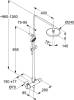 Душевая стойка Kludi Logo Dual Shower System 6808239-00 с термостатом, черная матовая фото 3