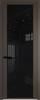Межкомнатная дверь Profil Doors 2 AGP цвет профиля Деорэ, стекло безопасное 6 мм черный триплекс 700x2000