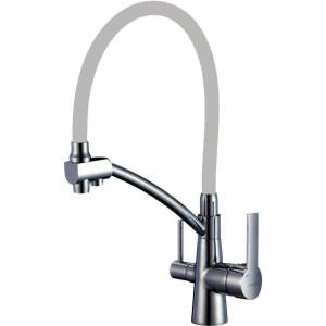 Смеситель для кухни Savol S-L1805L-04 с гибким изливом