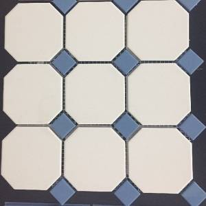 Декор Top Cer Octagon 4416OCT11/1C Oct11-1Ch White 16/Blue Cobait Dots 11 30x30