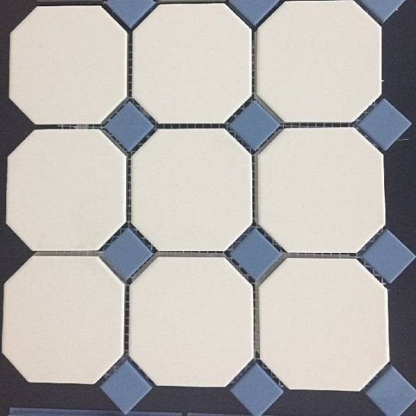 Декор Top Cer Octagon 4416OCT11/1C Oct11-1Ch White 16/Blue Cobait Dots 11 30x30