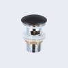 Донный клапан Vincea DBS-216MB крышка черная матовая, с переливом