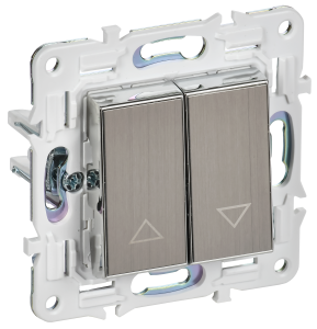 Выключатель жалюзи IEK Skandy SK-V15-0-10-K50 никель