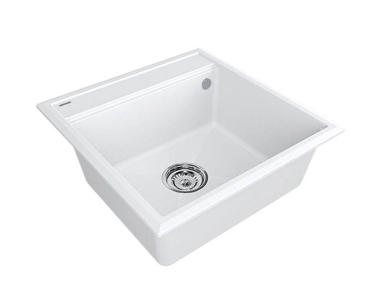 Мойка кухонная Paulmark Stepia PM115051-WH 510x500 мм белый