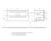 Тумба под раковину Cezares ECO-CER-N-1000-2C-SO-GCO-P серо-бежевая матовая 100x45.7x50 фото 5