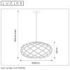 Подвесной светильник Lucide Wolfram 21417/65/02 фото 3