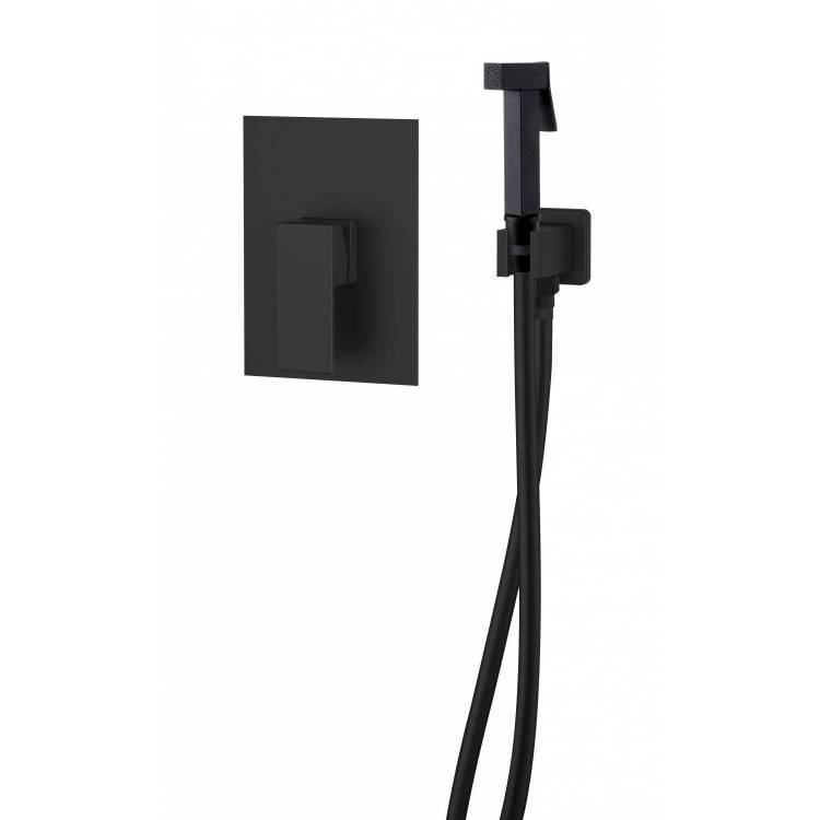 Гигиенический душ D&K Liszt Bayern DA1515005 черный, встраиваемый, со смесителем