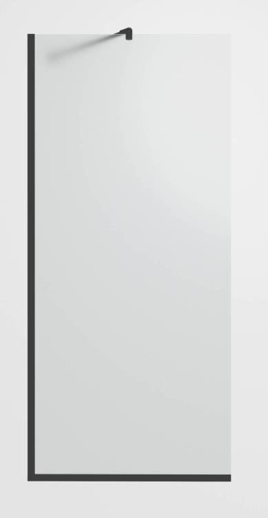 Душевая перегородка Timo TP-890/03F-8 профиль черный, стекло матовое, 89x195