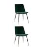 Набор из 2 стульев Stool Group Мелисса FDC8028 GREEN FUT-73 X2 зеленый