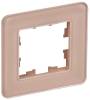 Рамка 1-постовая IEK Brite BR-M12-G-41-K97 розовый