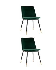 Набор из 2 стульев Stool Group Мелисса FDC8028 GREEN FUT-73 X2 зеленый