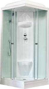 Душевая кабина Royal Bath RB 80HP6-WT с низким поддоном, с сиденьем