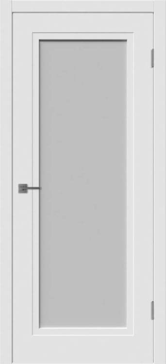 Межкомнатная дверь Владимирская Фабрика Дверей Flat 1 Polar стекло White Cloud 800x2000