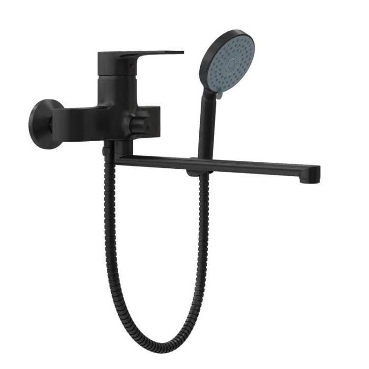 Смеситель универсальный Teymi Lori T10267 черный матовый