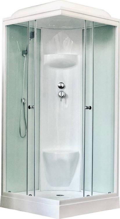 Душевая кабина Royal Bath RB 80HP6-WT с низким поддоном, с сиденьем
