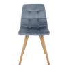 Стул Bradex Home Easy FR 0733, серый с ножками под дерево фото 3