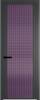 Межкомнатная дверь Profil Doors 2 AGP цвет профиля Серая ночь, стекло безопасное 6 мм мору фиолетовое 800x2000