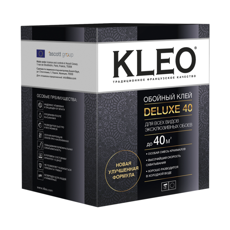 Клей для эксклюзивных обоев Kleo Deluxe 40 430 г