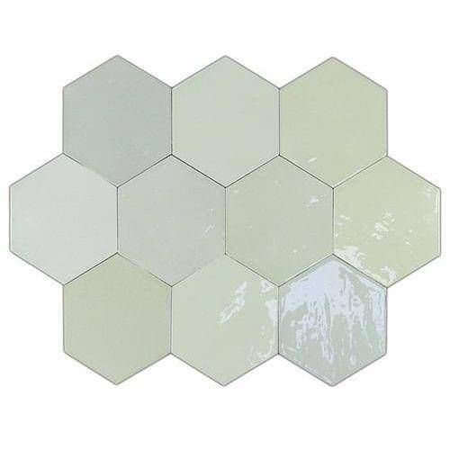 Керамическая плитка WOW Zellige 122083 Hexa Mint 10.8x12.4