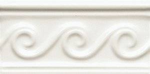 Бордюр Adex Neri ADNE4066 Relieve Olas Blanco Z 7.5x15