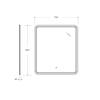 Зеркало Cezares Duet CZR-SPC-DUET-700-800-LED-TCH 80x70 с подсветкой и сенсорным выключателем фото 7