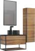 Зеркало Jorno Steal 50, с полкой фото 6