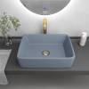 Раковина Grossman Color GR-3016BSM-21 480x370x130 голубая матовая фото 2