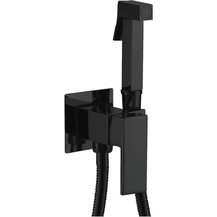 Гигиенический душ Haiba HB5512-7 черный, со смесителем