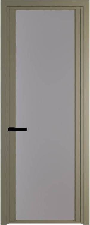 Межкомнатная дверь Profil Doors 2 AGP цвет профиля Шампань, стекло безопасное 6 мм монохром серый 800x2000