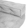 Модуль мягкий Tetchair Miracle 25336 VT shape silver велюр, букле, угловой фото 7