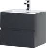 Тумба с раковиной Aquanet Алвита 60 213094 серый антрацит, 531x600x450 фото 4
