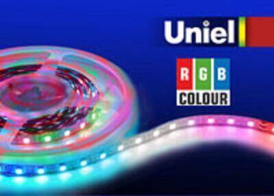 Светодиодная лента Uniel 24 V ULS-5050-60LED/m-10mm-IP20-DC24V-14,4W/m-5M-RGB