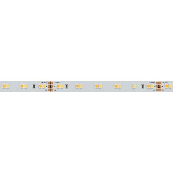 Светодиодная лента Arlight 9,6W/m 120LED/m 3528SMD теплый белый/белый 5M 025211(2)
