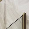 Шторка на ванну MaybahGlass MGV-793-2 80x140, поворотная, стекло сатин 6 мм, профиль бронза, с полотенцедержателем фото 4