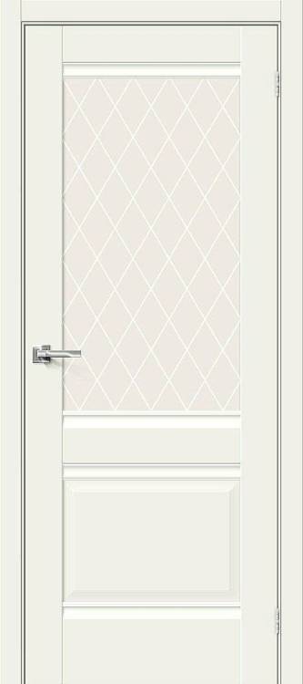Межкомнатная дверь Bravo 150-0054 Прима-3 White Mix 200x80