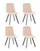 Стул Stool Group Одди Original Square SG002-F2S-L004 X4 бежевый 4 шт.