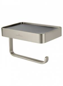 Держатель для туалетной Wonzon & Woghand Graffity WW-9366-BN с полкой, брашированный никель