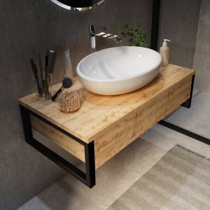 Тумба для комплекта 1MarKa Grunge Loft 100 дуб вотан
