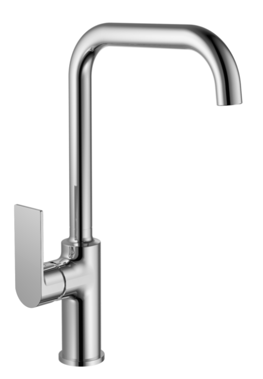 Смеситель для кухни Avrora Antao AV5221 с высоким поворотным изливом, хром