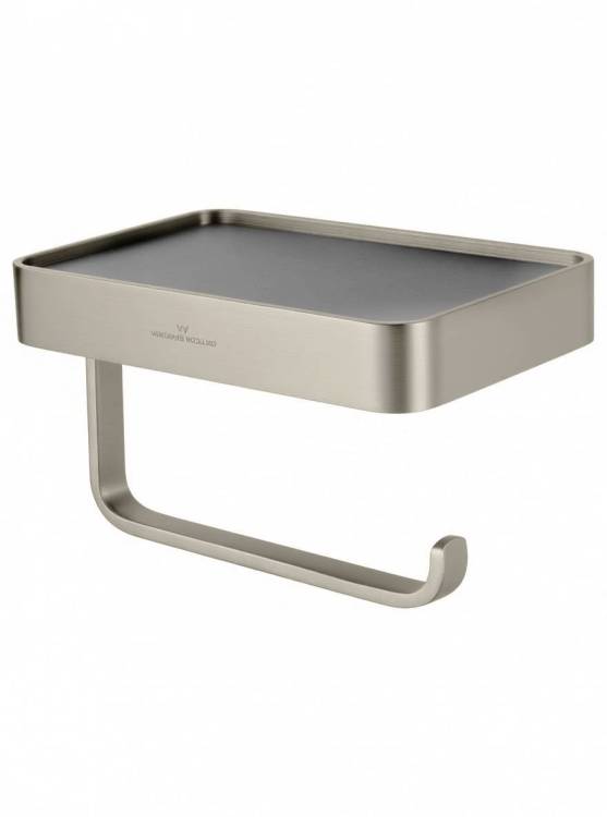 Держатель для туалетной Wonzon & Woghand Graffity WW-9366-BN с полкой, брашированный никель