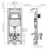 Система инсталляции для унитазов Wasserkraft New Aller 10TLT.010.ME.WM04 клавиша белый матовый фото 2