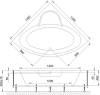 Акриловая ванна Royal Bath Fanke RB 581200 140x140 фото 4