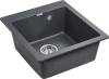Комплект Paulmark Zemar PM104651-DG графит + Смеситель Paulmark Essen 213011-СR для кухонной мойки, хром фото 3