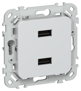 Розетка USB type A+A IEK Flite FI-U21-D31-K36 жемчуг