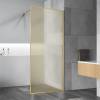 Душевая перегородка Vincea Walk-In (Волк-Ин) VSW-1HP900GWBG профиль брашированное золото, стекло ламинированное с золотыми нитями, 90x200