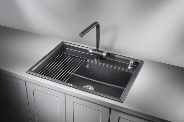 Мойка кухонная Granula Kitchen Space KS-7301 черный