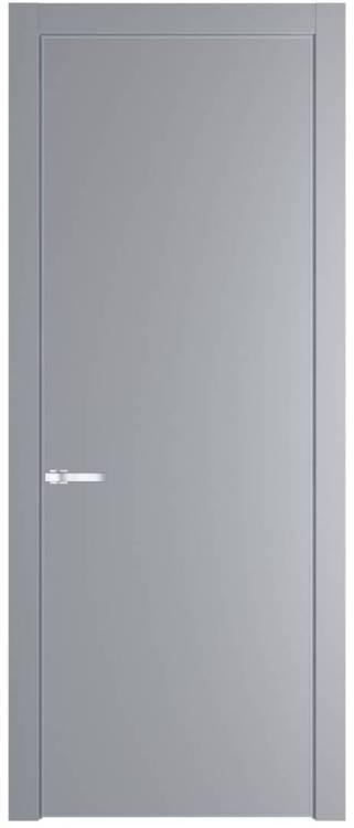 Межкомнатная дверь Profil Doors 1 PE полотно Смоки, кромка алюминиевая с четырех сторон матовая 700x2000